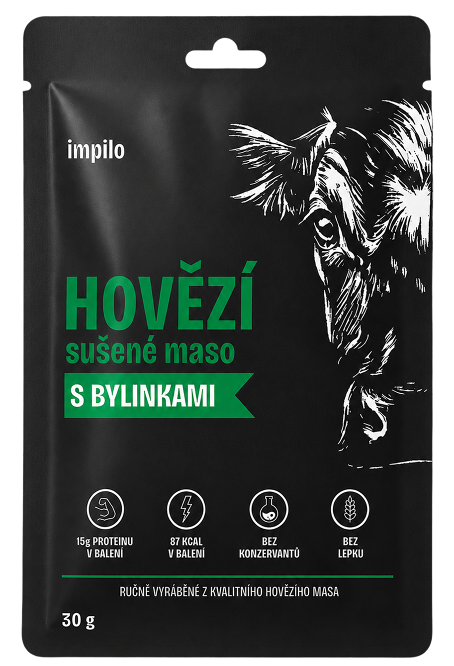 HOVĚZÍ SUŠENÉ MASO S BYLINKAMI
