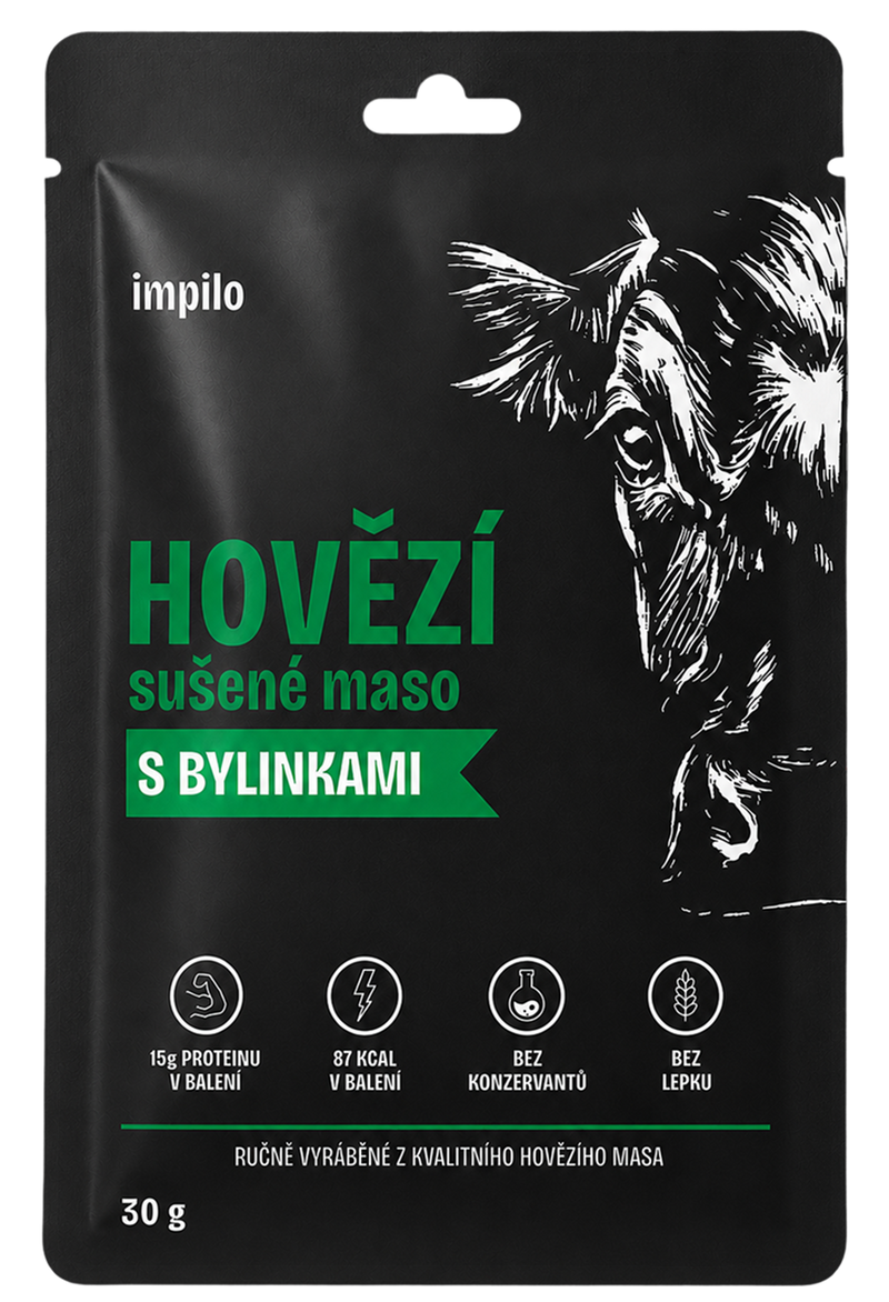 HOVĚZÍ SUŠENÉ MASO S BYLINKAMI