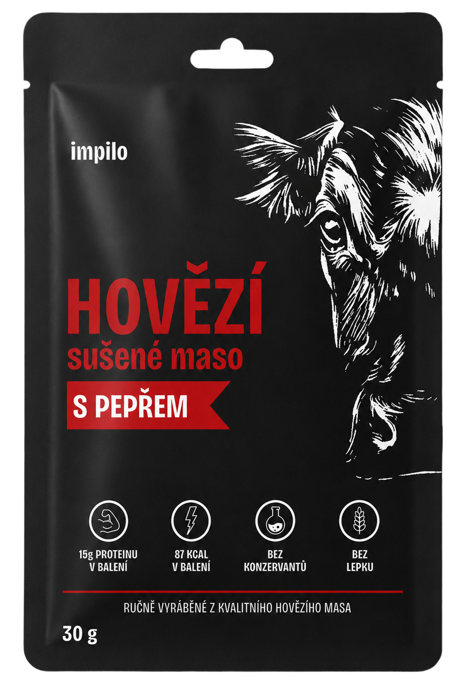 HOVĚZÍ SUŠENÉ MASO S PEPŘEM