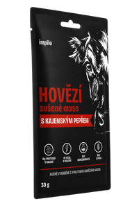 HOVĚZÍ SUŠENÉ MASO S KAJENSKÝM PEPŘEM
