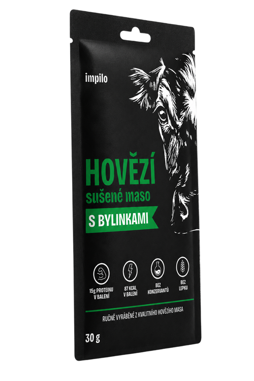 HOVĚZÍ SUŠENÉ MASO S BYLINKAMI