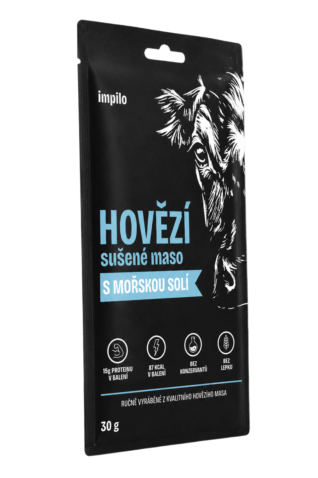HOVĚZÍ SUŠENÉ MASO S MOŘSKOU SOLÍ