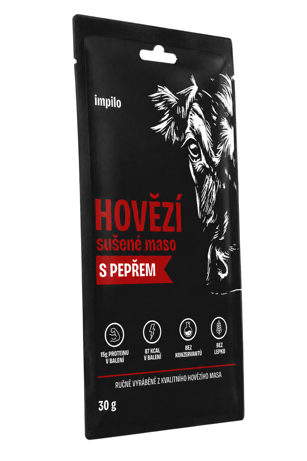 HOVĚZÍ SUŠENÉ MASO S PEPŘEM