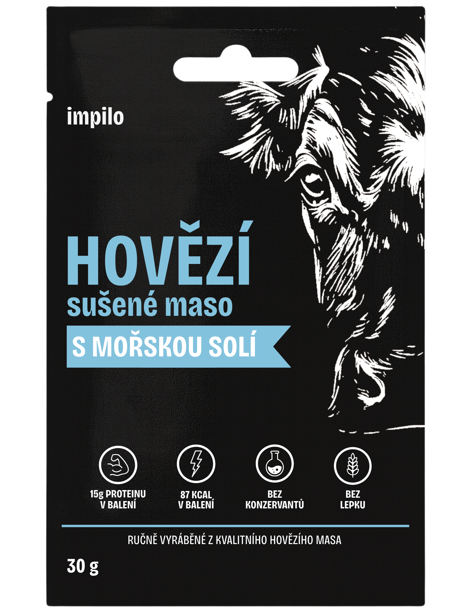 HOVĚZÍ SUŠENÉ MASO S MOŘSKOU SOLÍ